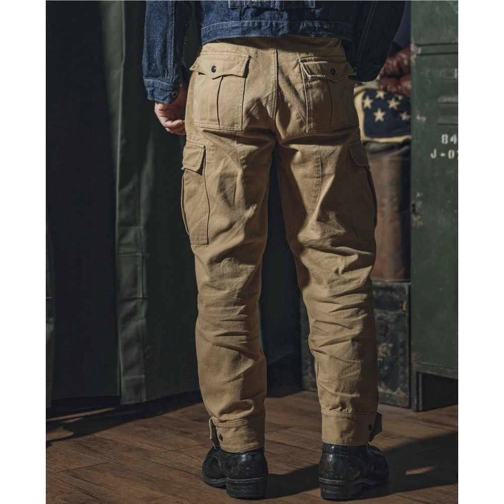 Non Stock Belgian M-64 13 oz Cotton Twill Relaxed Fit Field Barrel Leg Pants 38 - Picture 6 of 11